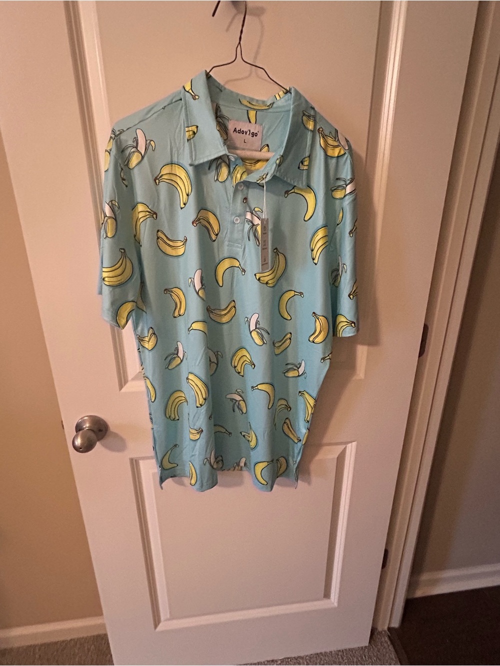 Savannah Bananas Fans  Polo with Yellow Banana Print